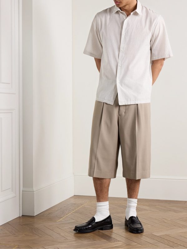 Checked Cotton-Voile Shirt - OU Checked Cotton-Voile Shirt - OU