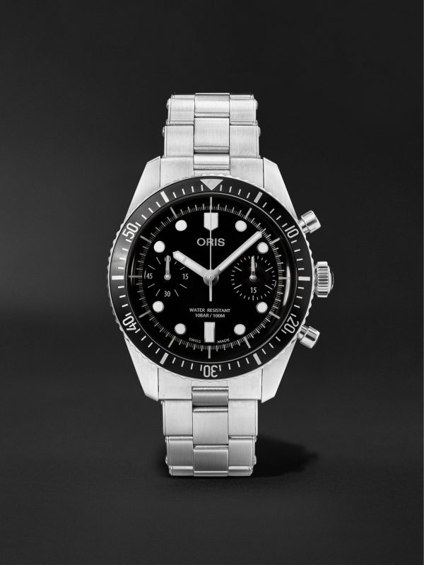 Divers Sixty-Five Automatic Chronograph 40mm Stainless Steel Watch, Ref. No. 01 771 7791 4054-07 8 20 18 Divers Sixty-Five Automatic Chronograph 40mm Stainless Steel Watch, Ref. No. 01 771 7791 4054-07 8 20 18