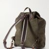 Camp Leather-Trimmed Suede Backpack - BK Camp Leather-Trimmed Suede Backpack - BK