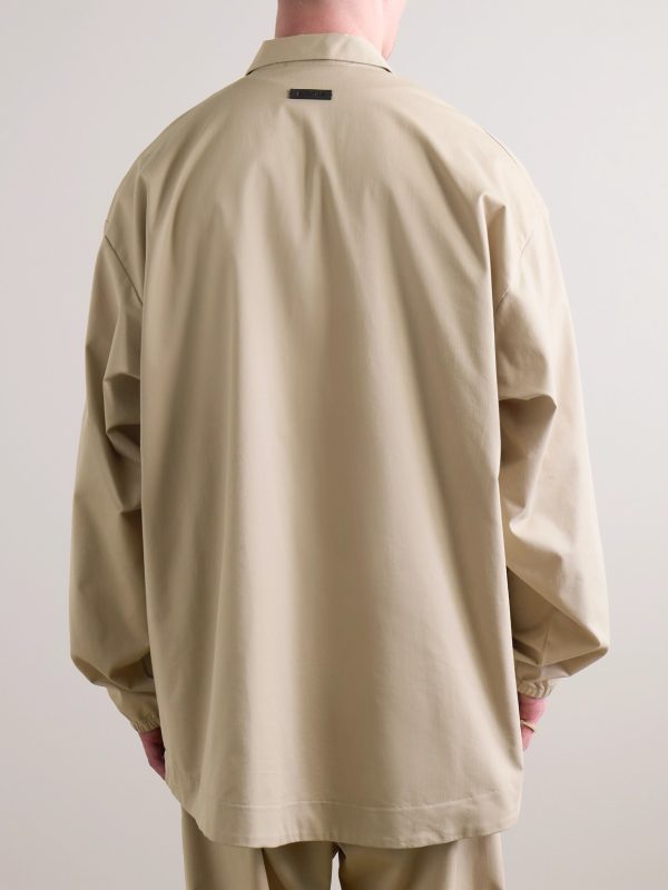 Cotton-Blend Twill Overshirt - BK Cotton-Blend Twill Overshirt - BK
