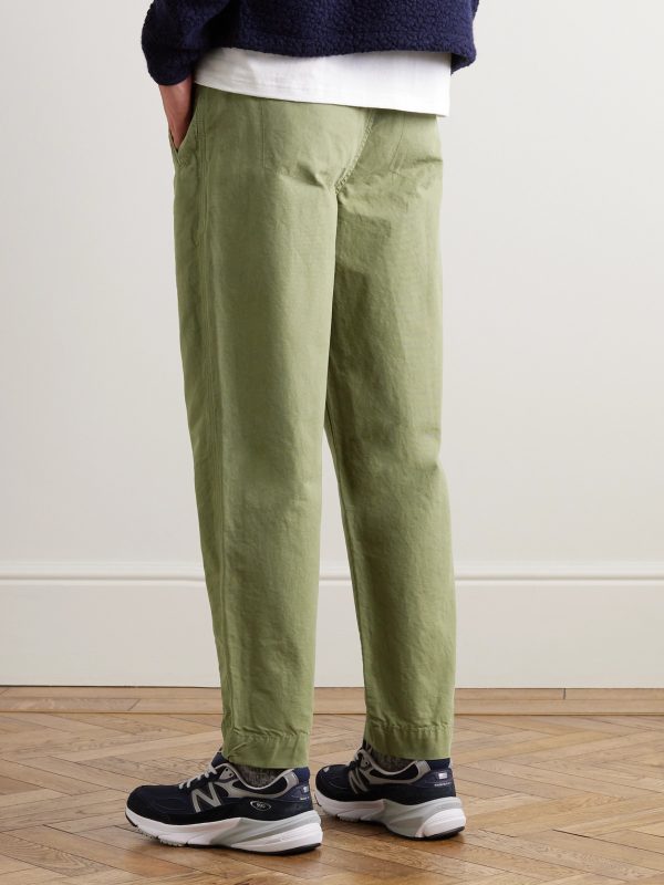 Assembly Straight-Leg Pleated Cotton-Twill Trousers - BK Assembly Straight-Leg Pleated Cotton-Twill Trousers - BK