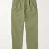 Assembly Straight-Leg Pleated Cotton-Twill Trousers Assembly Straight-Leg Pleated Cotton-Twill Trousers
