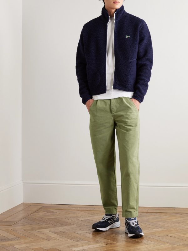 Assembly Straight-Leg Pleated Cotton-Twill Trousers - OU Assembly Straight-Leg Pleated Cotton-Twill Trousers - OU