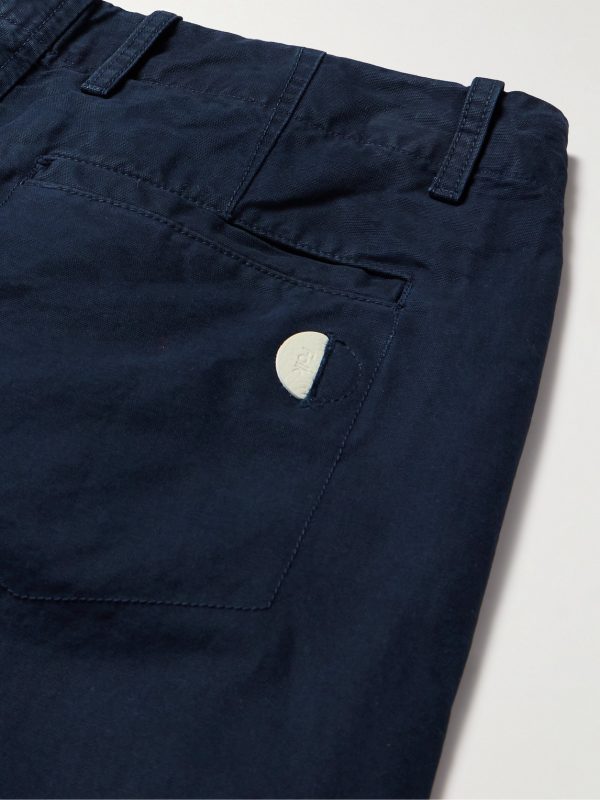 Assembly Straight-Leg Pleated Cotton-Twill Trousers - CU