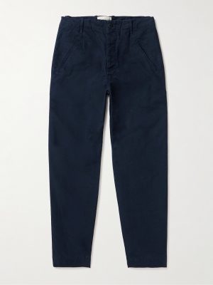 Assembly Straight-Leg Pleated Cotton-Twill Trousers Assembly Straight-Leg Pleated Cotton-Twill Trousers