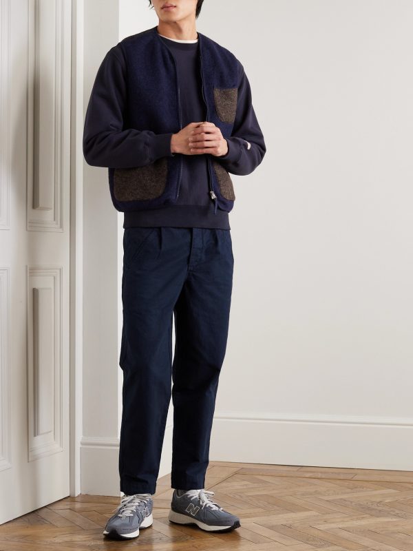 Assembly Straight-Leg Pleated Cotton-Twill Trousers - OU