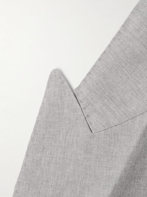 Oversized Double-Breasted Wool Blazer - E1