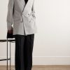 Oversized Double-Breasted Wool Blazer - OU