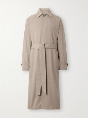 Belted Wool-Crepe Coat Belted Wool-Crepe Coat