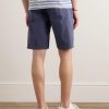 Straight-Leg Stretch-Cotton Bermuda Shorts - BK Straight-Leg Stretch-Cotton Bermuda Shorts - BK