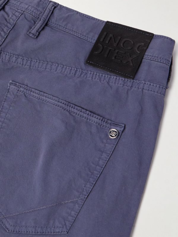 Straight-Leg Stretch-Cotton Bermuda Shorts - CU Straight-Leg Stretch-Cotton Bermuda Shorts - CU
