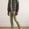 Slim-Fit Cotton-Blend Trousers - OU Slim-Fit Cotton-Blend Trousers - OU