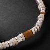 Sterling Silver, Tiger's Eye, Howlite Enamel Beaded Bracelet - CU Sterling Silver, Tiger's Eye, Howlite Enamel Beaded Bracelet - CU