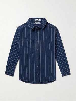 Nīkau Pinstriped Denim Overshirt Nīkau Pinstriped Denim Overshirt