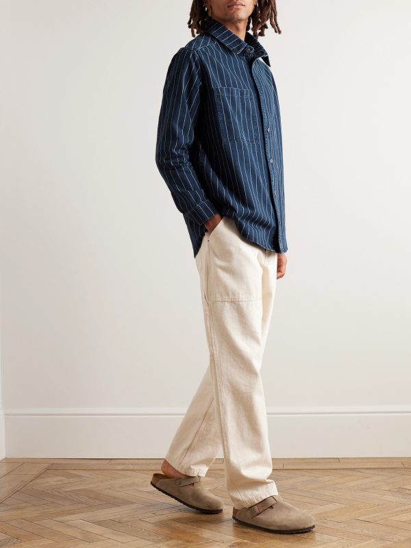Nīkau Pinstriped Denim Overshirt - OU Nīkau Pinstriped Denim Overshirt - OU