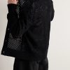 Open-Knit Cotton Cardigan - BK Open-Knit Cotton Cardigan - BK