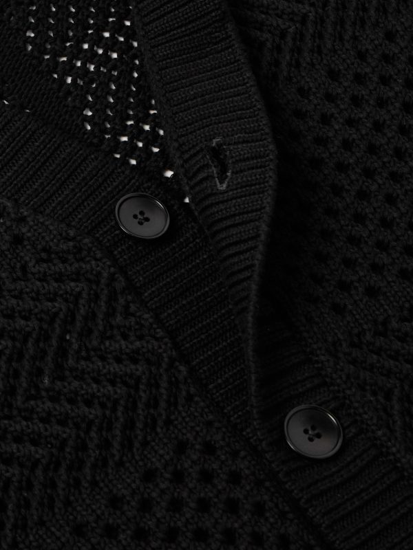 Open-Knit Cotton Cardigan - CU Open-Knit Cotton Cardigan - CU