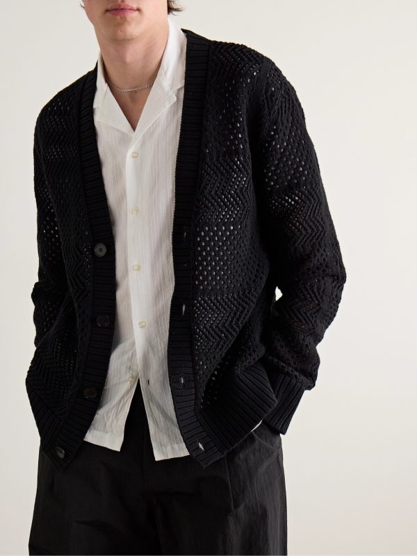 Open-Knit Cotton Cardigan - FR Open-Knit Cotton Cardigan - FR