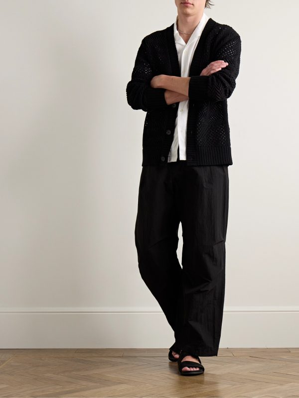 Open-Knit Cotton Cardigan - OU Open-Knit Cotton Cardigan - OU