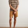 Striped Textured-Cotton T-Shirt - OU Striped Textured-Cotton T-Shirt - OU