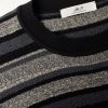 Striped Textured-Cotton T-Shirt - CU Striped Textured-Cotton T-Shirt - CU
