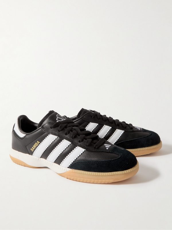 Samba MN Suede-Trimmed Leather Sneakers - FR Samba MN Suede-Trimmed Leather Sneakers - FR