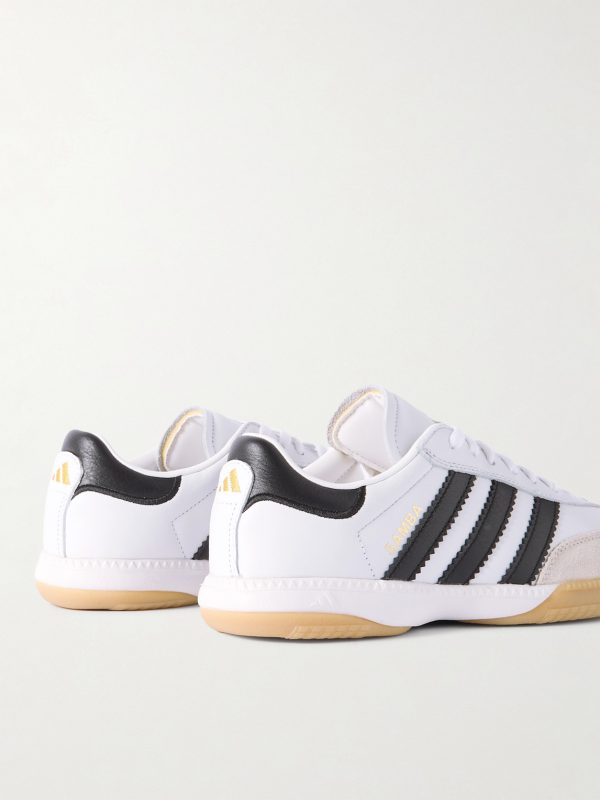 Samba MN Suede-Trimmed Leather Sneakers - BK Samba MN Suede-Trimmed Leather Sneakers - BK