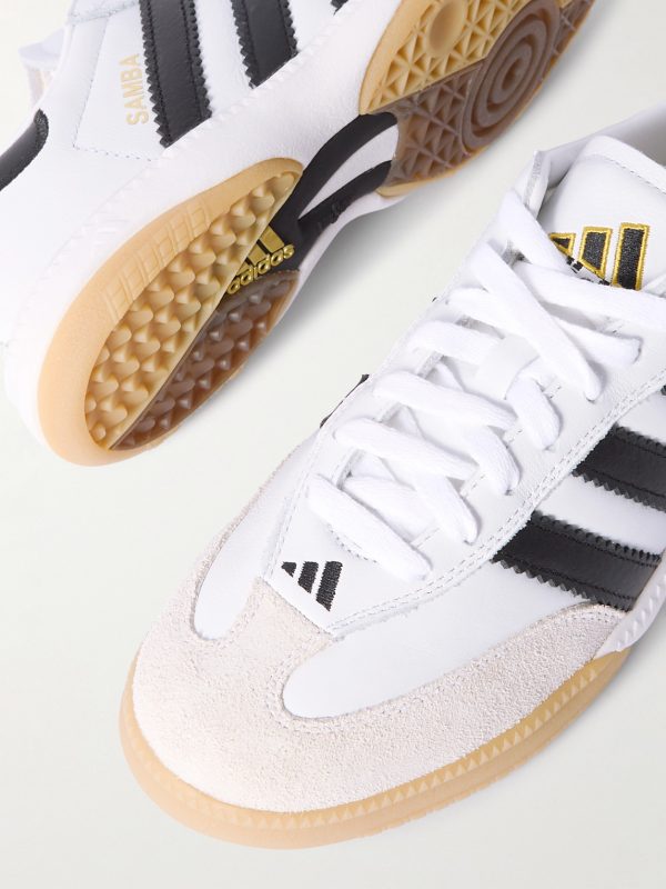 Samba MN Suede-Trimmed Leather Sneakers - CU Samba MN Suede-Trimmed Leather Sneakers - CU