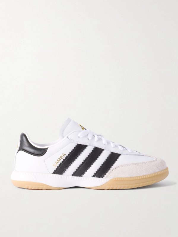 Samba MN Suede-Trimmed Leather Sneakers Samba MN Suede-Trimmed Leather Sneakers