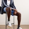 Samba MN Suede-Trimmed Leather Sneakers - OU Samba MN Suede-Trimmed Leather Sneakers - OU