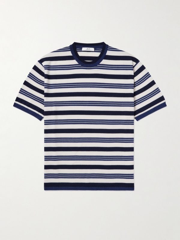 Striped Merino Wool T-Shirt Striped Merino Wool T-Shirt