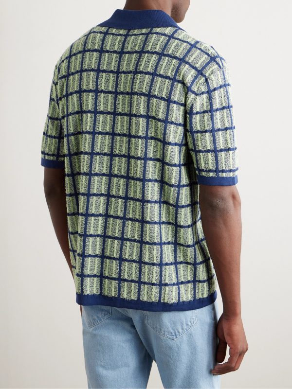 Checked Cotton-Blend Shirt - BK Checked Cotton-Blend Shirt - BK