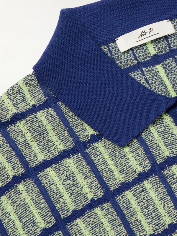 Checked Cotton-Blend Shirt - CU Checked Cotton-Blend Shirt - CU