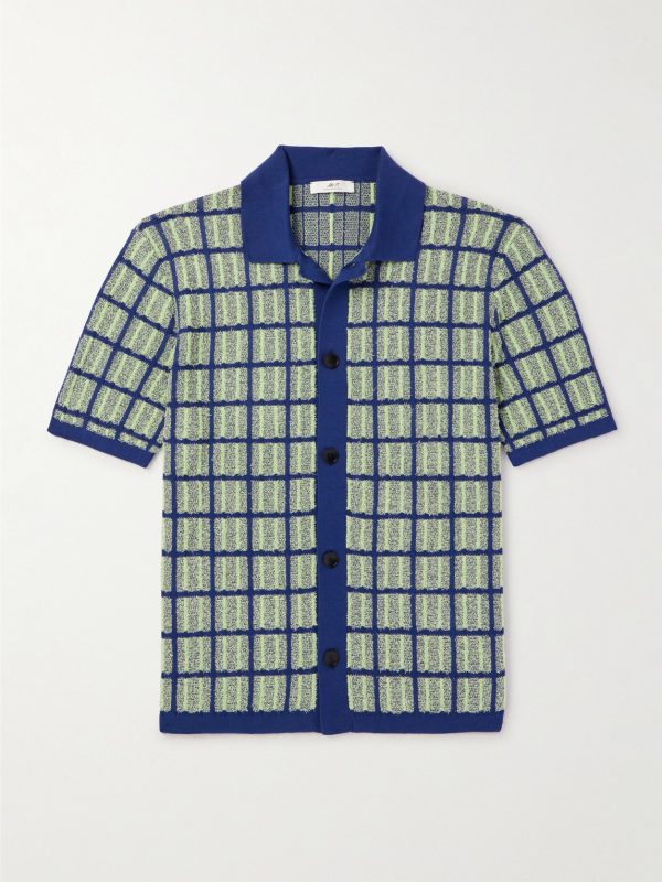 Checked Cotton-Blend Shirt Checked Cotton-Blend Shirt