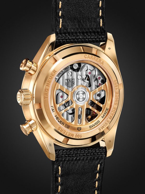 + TAG Heuer Carrera Limited Edition Automatic 42mm 18-Karat Gold and Canvas Watch - BK + TAG Heuer Carrera Limited Edition Automatic 42mm 18-Karat Gold and Canvas Watch - BK