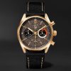 + TAG Heuer Carrera Limited Edition Automatic 42mm 18-Karat Gold and Canvas Watch + TAG Heuer Carrera Limited Edition Automatic 42mm 18-Karat Gold and Canvas Watch