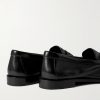 Le Loafer Monogram Logo-Appliquéd Leather Penny Loafers - BK Le Loafer Monogram Logo-Appliquéd Leather Penny Loafers - BK