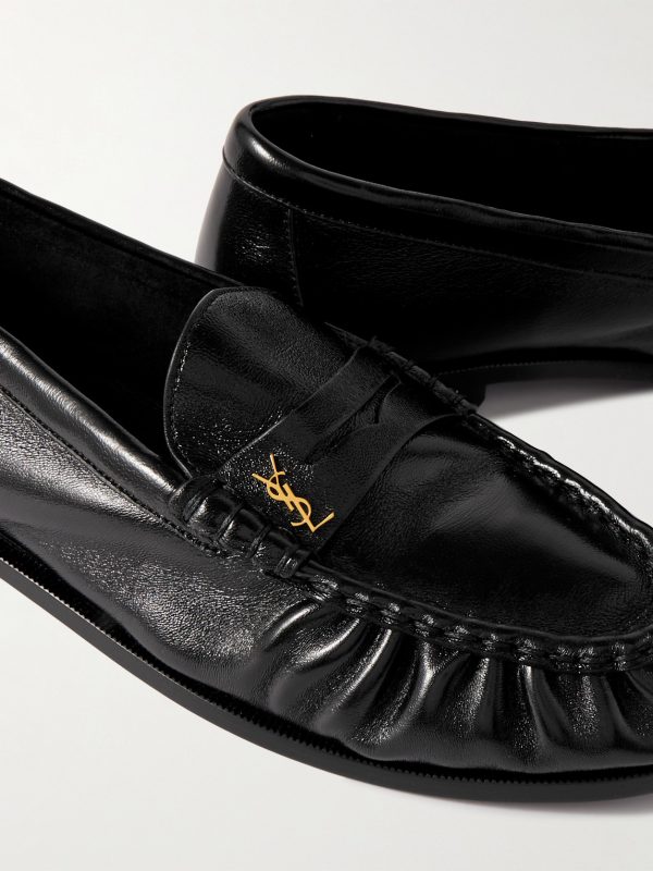 Le Loafer Monogram Logo-Appliquéd Leather Penny Loafers - CU Le Loafer Monogram Logo-Appliquéd Leather Penny Loafers - CU