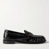 Le Loafer Monogram Logo-Appliquéd Leather Penny Loafers Le Loafer Monogram Logo-Appliquéd Leather Penny Loafers