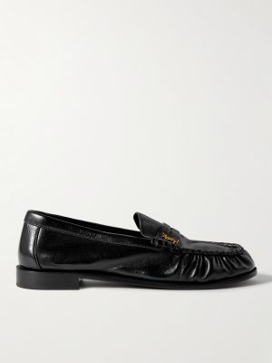 Le Loafer Monogram Logo-Appliquéd Leather Penny Loafers Le Loafer Monogram Logo-Appliquéd Leather Penny Loafers