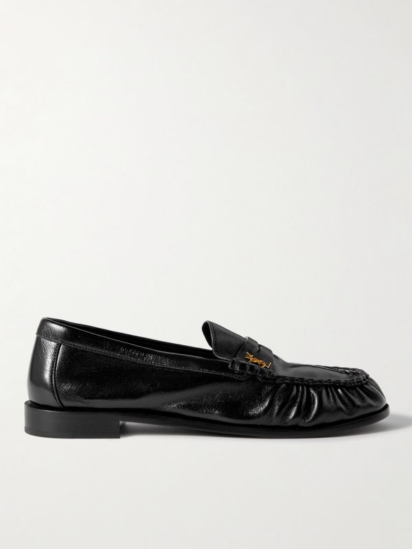 Le Loafer Monogram Logo-Appliquéd Leather Penny Loafers Le Loafer Monogram Logo-Appliquéd Leather Penny Loafers