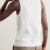 Ribbed Stretch-Cotton Jersey Tank Top - BK Ribbed Stretch-Cotton Jersey Tank Top - BK