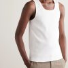 Ribbed Stretch-Cotton Jersey Tank Top - FR Ribbed Stretch-Cotton Jersey Tank Top - FR