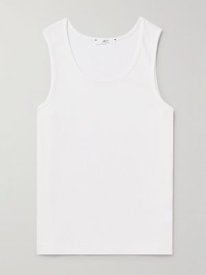 Ribbed Stretch-Cotton Jersey Tank Top