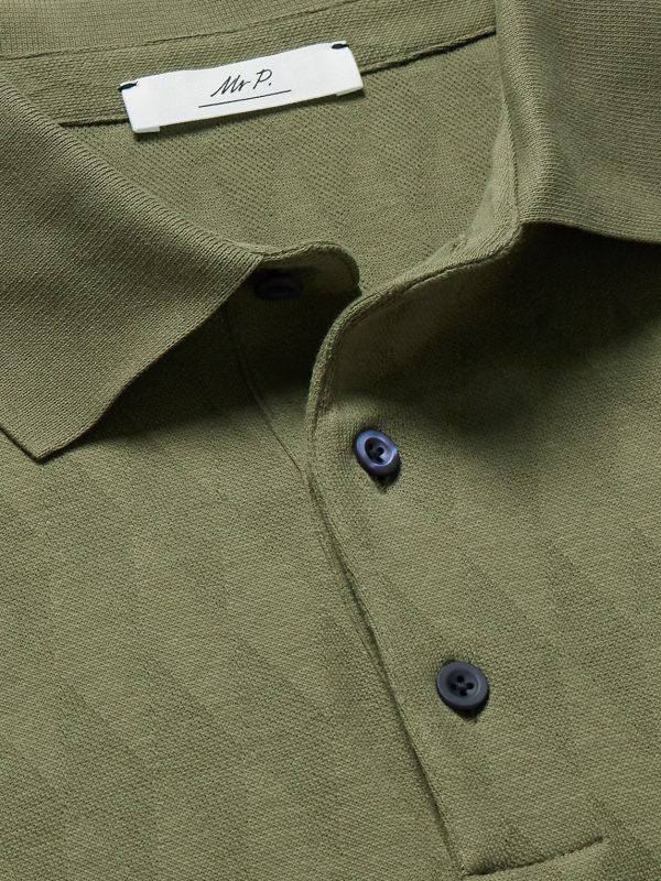 Golf Jacquard-Knit Organic Cotton Polo Shirt - CU Golf Jacquard-Knit Organic Cotton Polo Shirt - CU