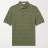 Golf Jacquard-Knit Organic Cotton Polo Shirt Golf Jacquard-Knit Organic Cotton Polo Shirt