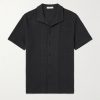 Waffle-Knit Cotton Shirt Waffle-Knit Cotton Shirt