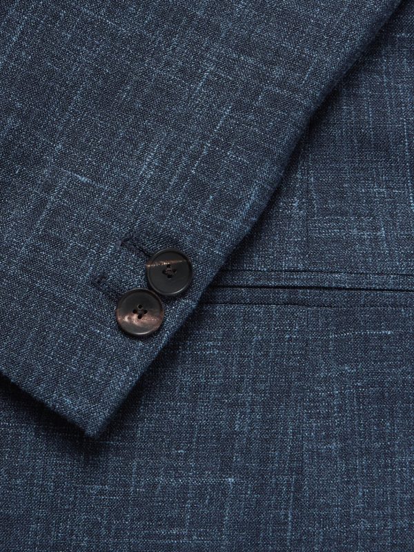 Virgin Wool, Silk and Linen-Blend Suit Jacket - CU Virgin Wool, Silk and Linen-Blend Suit Jacket - CU
