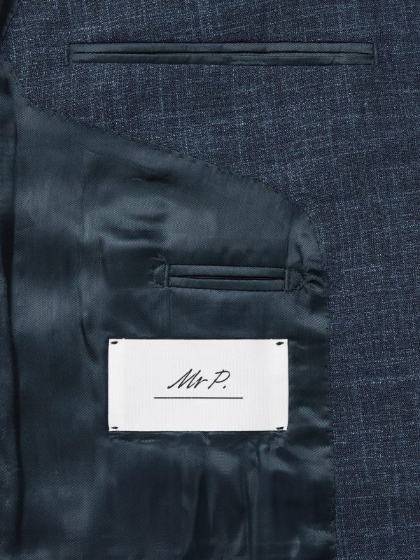 Virgin Wool, Silk and Linen-Blend Suit Jacket - E2 Virgin Wool, Silk and Linen-Blend Suit Jacket - E2