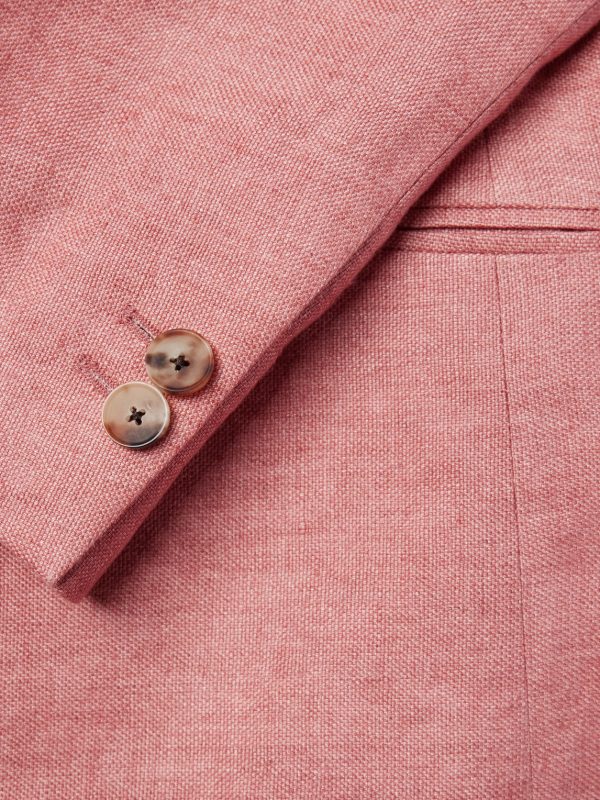 Double-Breasted Linen Suit Jacket - CU Double-Breasted Linen Suit Jacket - CU